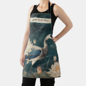 ヴィンテージ植物性ブルークレーンのカスタマイズ エプロン (インサイチュ)