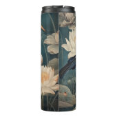 ヴィンテージ植物性ブルークレーンのカスタマイズ タンブラー (裏面)