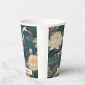 ヴィンテージ植物性ブルークレーンのカスタマイズ 紙コップ (右)