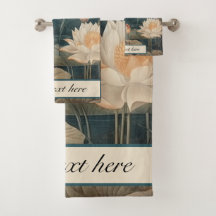 ヴィンテージ植物性ブルークレーン、カスタマイズ可能