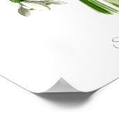 ヴィンテージ植物性プリントスノードロップ&スノーフレーク ポスター (角)