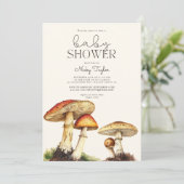 ヴィンテージ植物性ベビーシャワー 招待状 (スタンド正面)