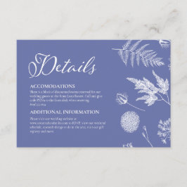 ヴィンテージ植物性ペリウィンクル詳細カード挿入 エンクロージャーカード