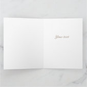 ヴィンテージ植物性マグノリアピンク白い花 カード (内部)