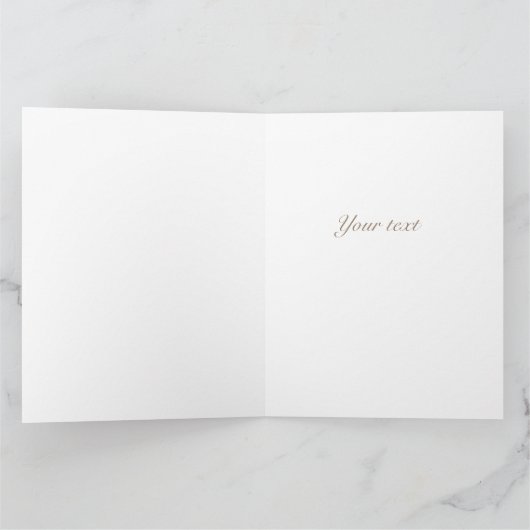 ヴィンテージ植物性マグノリアピンク白い花 カード (内部)