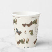 ヴィンテージ植物性ラブバグ赤ちゃんシャワー 紙コップ (右)