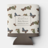 ヴィンテージ植物性ラブバグ赤ちゃんシャワー 缶クーラー (裏面)