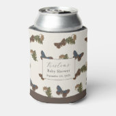 ヴィンテージ植物性ラブバグ赤ちゃんシャワー 缶クーラー (缶裏面)