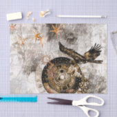 ヴィンテージ植物性レトロビクトリアン高齢者 薄葉紙 (クラフト)