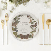 ヴィンテージ植物性小さな愛のバグ赤ちゃんシャワー ペーパープレート