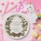 ヴィンテージ植物性小さな愛のバグ赤ちゃんシャワー ペーパープレート (パーティー)