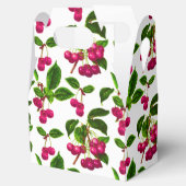 ヴィンテージ植物性明るい赤紫色ピンクさくらんぼプリント フェイバーボックス (オープン)