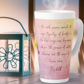 ヴィンテージ植物性虹彩花紫トーン カフェラテマグ