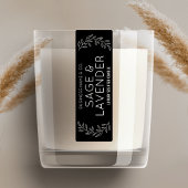 ヴィンテージ植物性黒・白の薄い製品ラベル ラベル