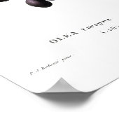 ヴィンテージ植物性「オリーブ」レッドテポスター ポスター (角)