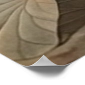 ヴィンテージ植物情景青鶴及びハス ポスター (角)