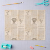 ヴィンテージ植物新聞社のデコページ 薄葉紙 (クラフト)