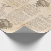 ヴィンテージ植物新聞 ラッピングペーパー (角)