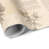 ヴィンテージ植物新聞 ラッピングペーパー (ロールコーナー)