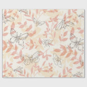ヴィンテージ植物昆虫園 ラッピングペーパー (フラット)