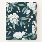 ヴィンテージ植物構図ノート ノートブック (裏面)