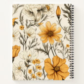 ヴィンテージ植物構図ノート ノートブック (裏面)