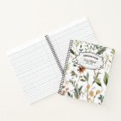 ヴィンテージ植物構図ノート ノートブック (内部)