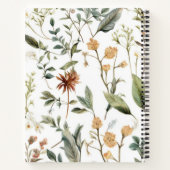 ヴィンテージ植物構図ノート ノートブック (裏面)