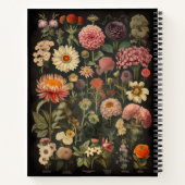 ヴィンテージ植物構図ノート ノートブック (裏面)