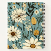 ヴィンテージ植物構図ノート ノートブック (裏面)