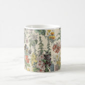 ヴィンテージ植物模様 モーフィングマグカップ (中央)