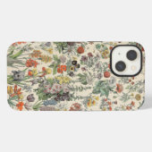 ヴィンテージ植物模様 iPhoneケース (裏面横)