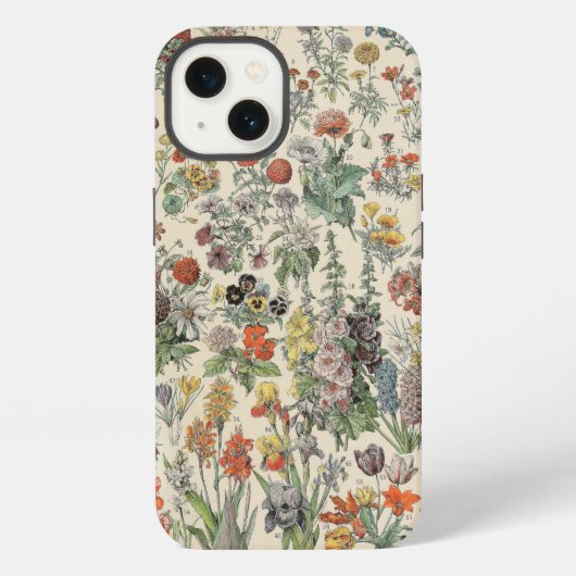 ヴィンテージ植物模様 iPhoneケース (裏面)