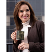 ヴィンテージ植物海馬 コーヒーマグカップ