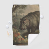 ヴィンテージ植物海馬 ゴルフタオル (インサイチュ)