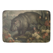 ヴィンテージ植物海馬 バスマット (正面)