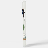ヴィンテージ植物画と鳥のカスタムモノグラムがあしらわれた美しいデザイン Case-Mate iPhoneケース (裏面 / 左)