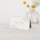 ヴィンテージ植物画の結婚式プレイスカード プレイスカード (裏面)