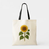 ヴィンテージ植物画ひまわりトートバッグ トートバッグ (裏面)