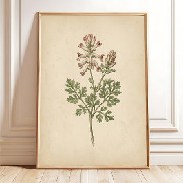 ヴィンテージ植物画ウォールアート ボヘミアン スタイル ポスター