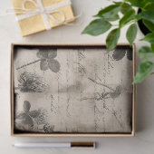 ヴィンテージ植物画フラワーパターン (3) 薄葉紙 (ギフト)