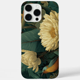 ヴィンテージ植物画フラワーiPhoneケース | エレガント iPhone 16 Pro Maxケース