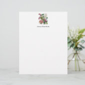 ヴィンテージ植物画ページ レターヘッド (スタンド正面)