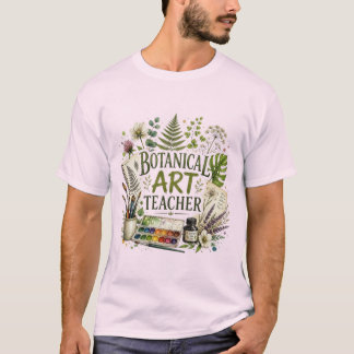 ヴィンテージ植物画教師 Tシャツ