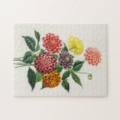 ヴィンテージ植物画 ダリア 250ピース ジグソーパズル (横)