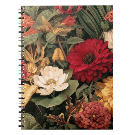 ヴィンテージ植物画 ノートブック (正面)