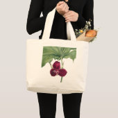 ヴィンテージ植物画 ラージトートバッグ (正面(商品))