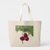ヴィンテージ植物画 ラージトートバッグ (裏面)