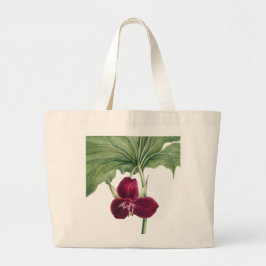 ヴィンテージ植物画 ラージトートバッグ