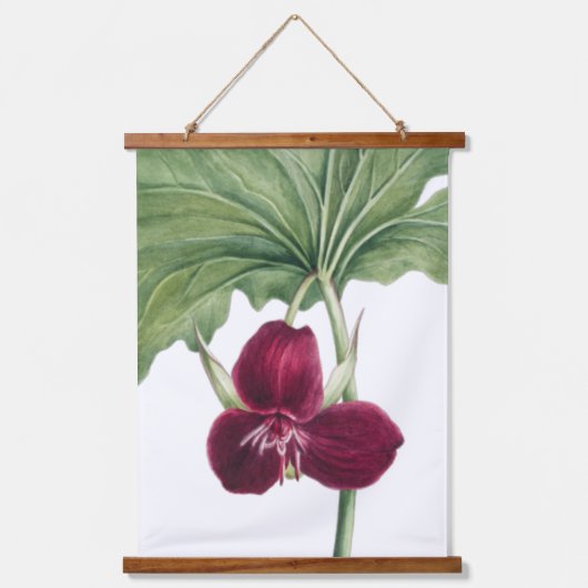 ヴィンテージ植物画 吊り下げ型タペストリー (正面)